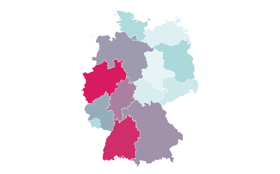 Affinità per regione — Gangsta rap, Germania