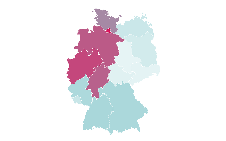 Affinity by region — gant, Germany