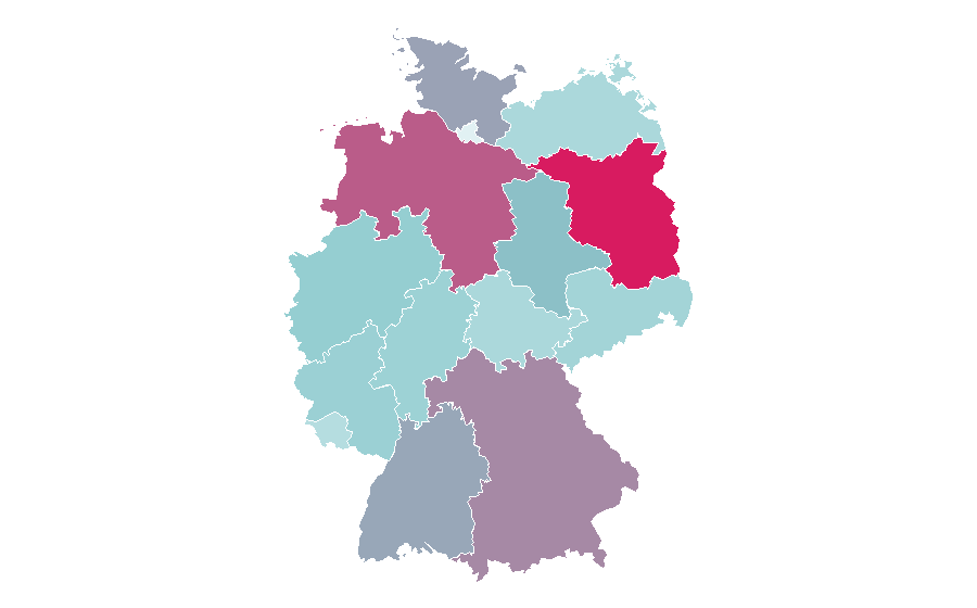 Affinity by region — Gardena (company), Germany