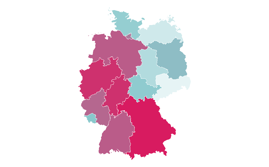 Affinity by region — Garfield, Germany