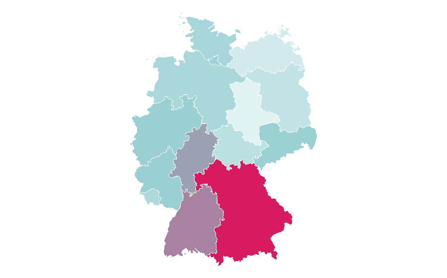 Affinität nach Region — Garmin, Deutschland