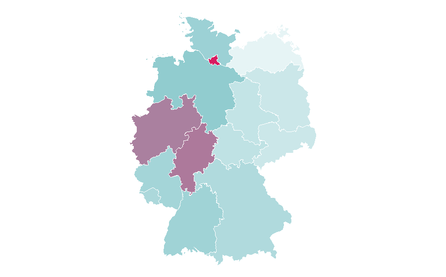 Affinity by region — Garnier, Germany