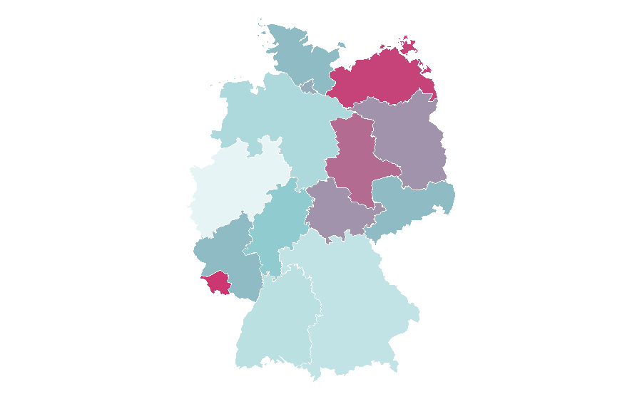 Affinity by region — Gay-friendly, Germany