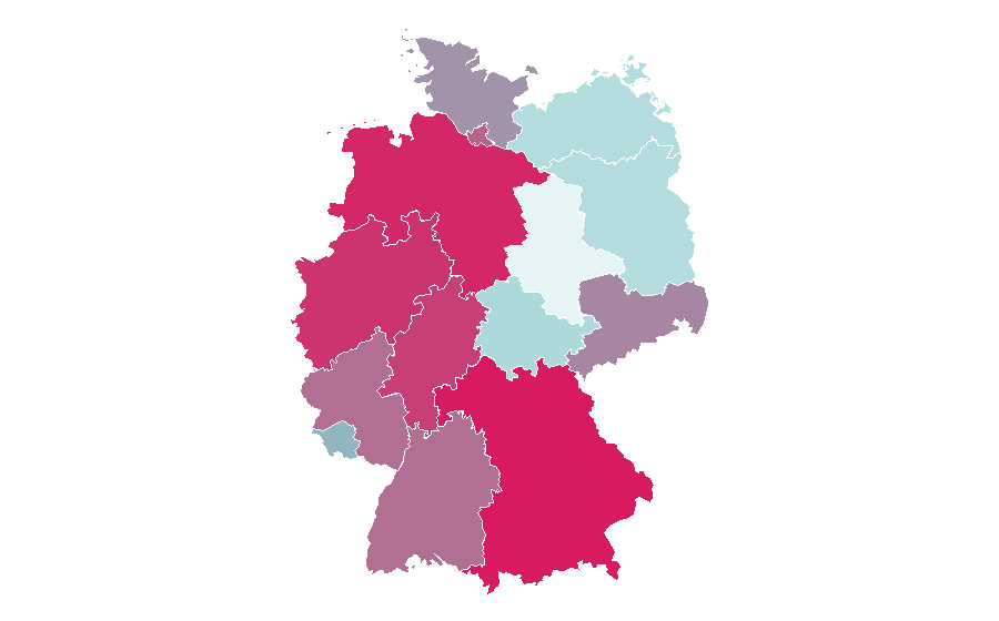 Affinity by region — Gaza Strip, Germany