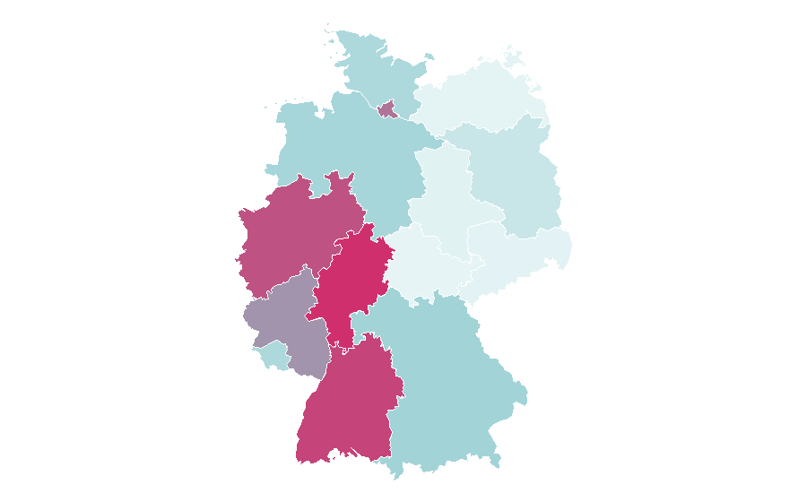 Affinity by region — Gaziantep, Germany