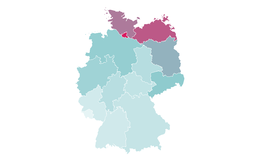 Affinity by region — Gdańsk, Germany
