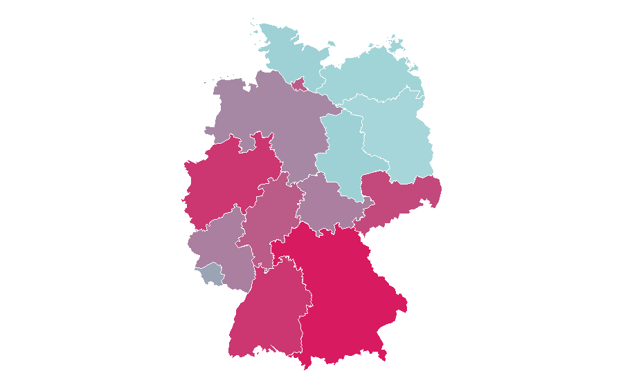 Affinity by region — Gelorevoice, Germany