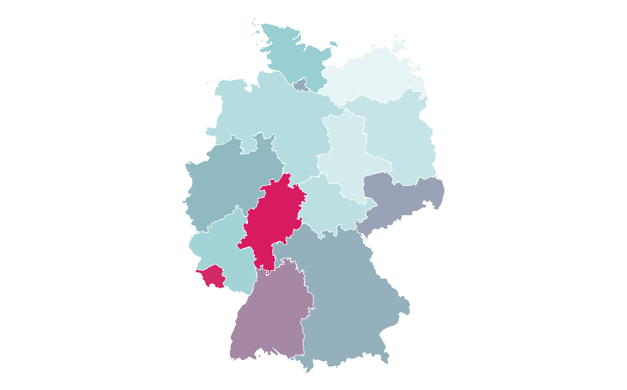 Affinity by region — G.E.M., Germany