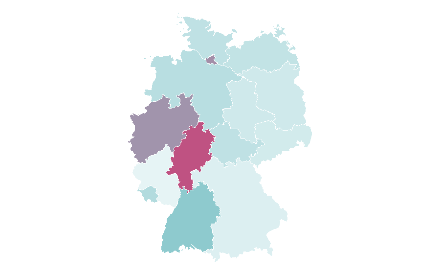 Affinity by region — Gender equality, Germany