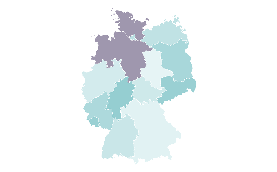 Affinity by region — Genealogy, Germany