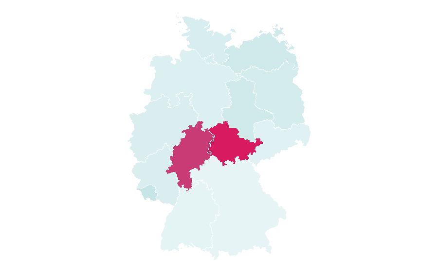 Affinity by region — General contractor, Germany