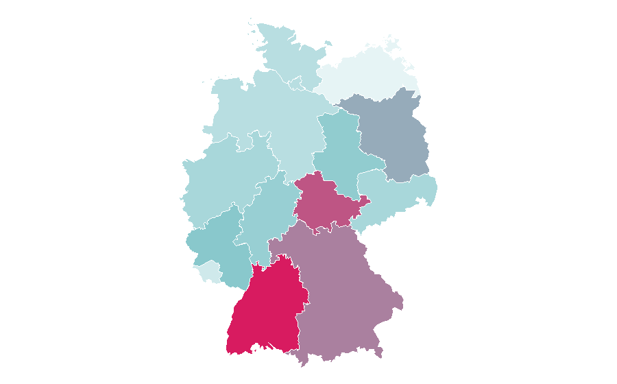 Affinity by region — Genus, Germany