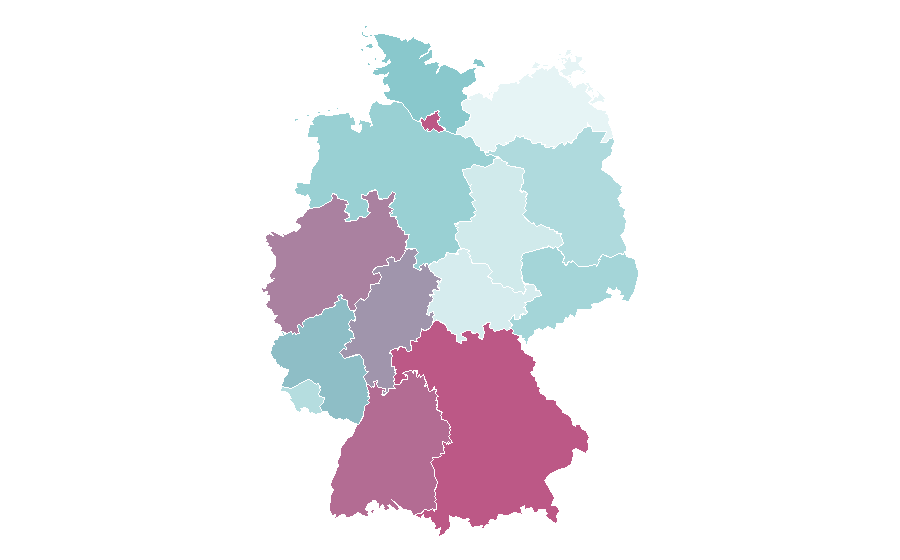 Affinité par région — George Clooney, Allemagne