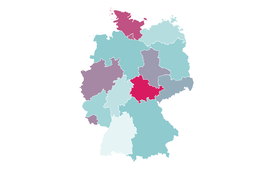 Affinity by region — George Harrison, Germany