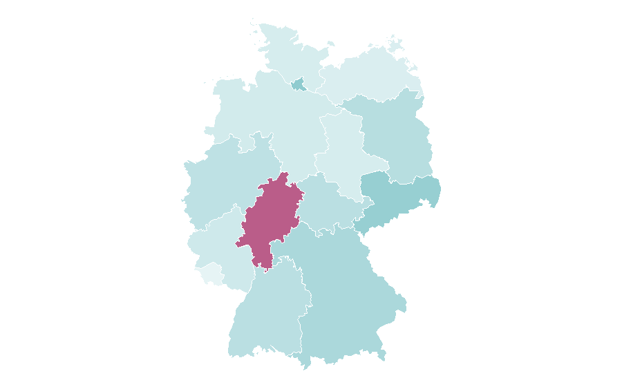 Affinity by region — George Orwell, Germany