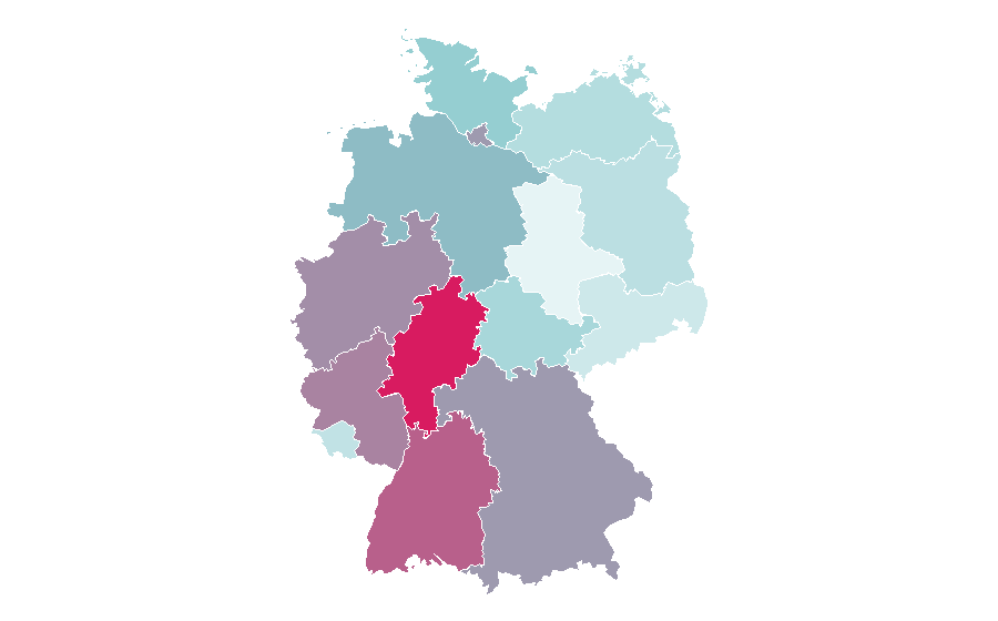 Affinity by region — George Washington, Germany