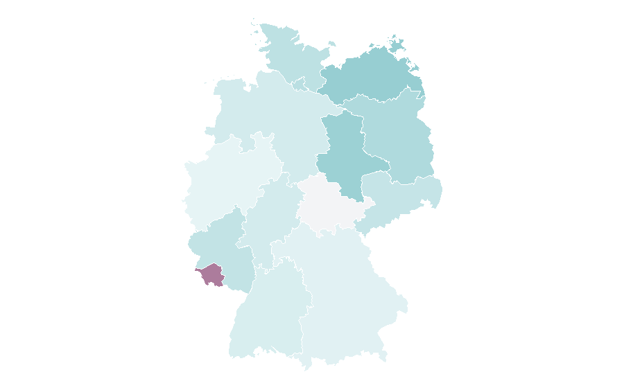 Affinity by region — Geothermal heating, Germany