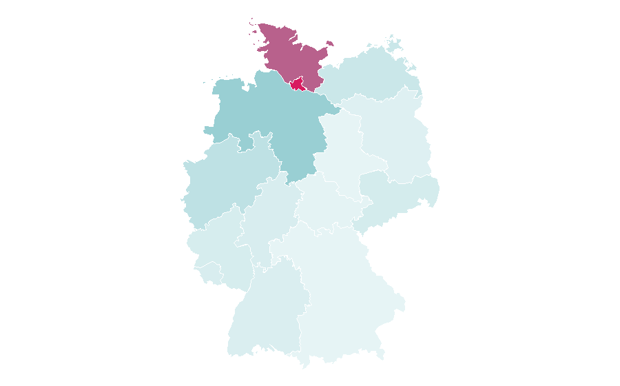 Affinity by region — Gerhard Delling, Germany