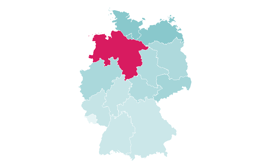 Affinity by region — Gerhard Schröder, Germany