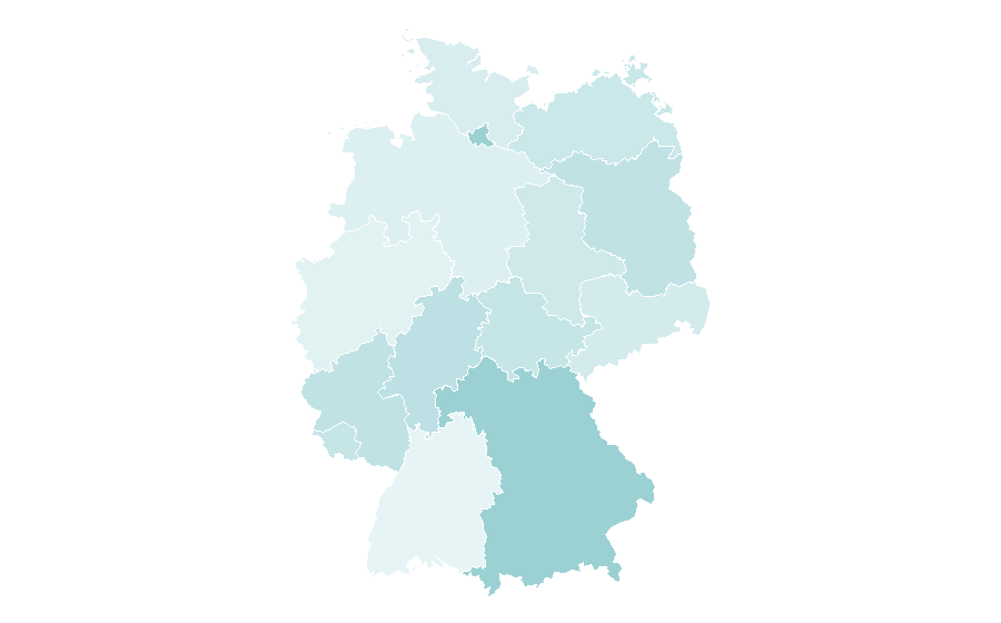 Affinity by region — Germany men's national basketball team, Germany