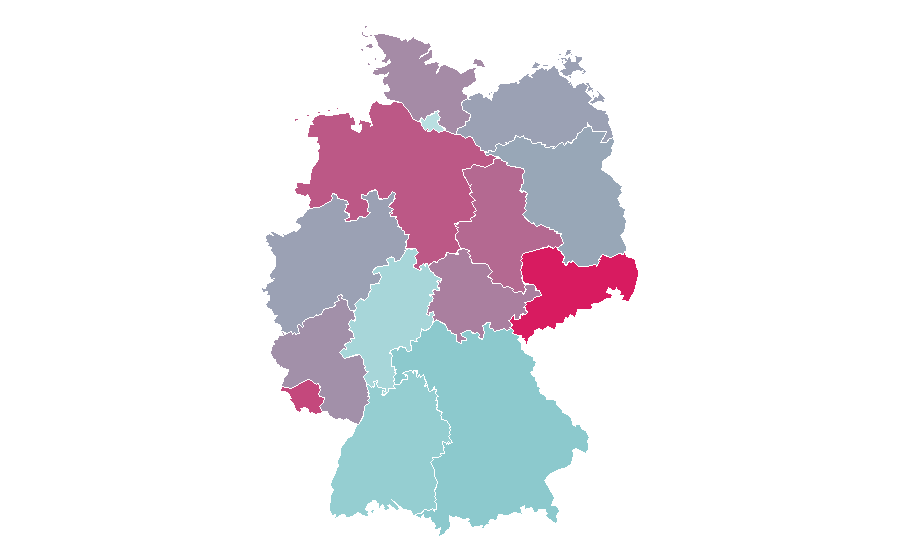 Affinity by region — Gerwyn Price, Germany
