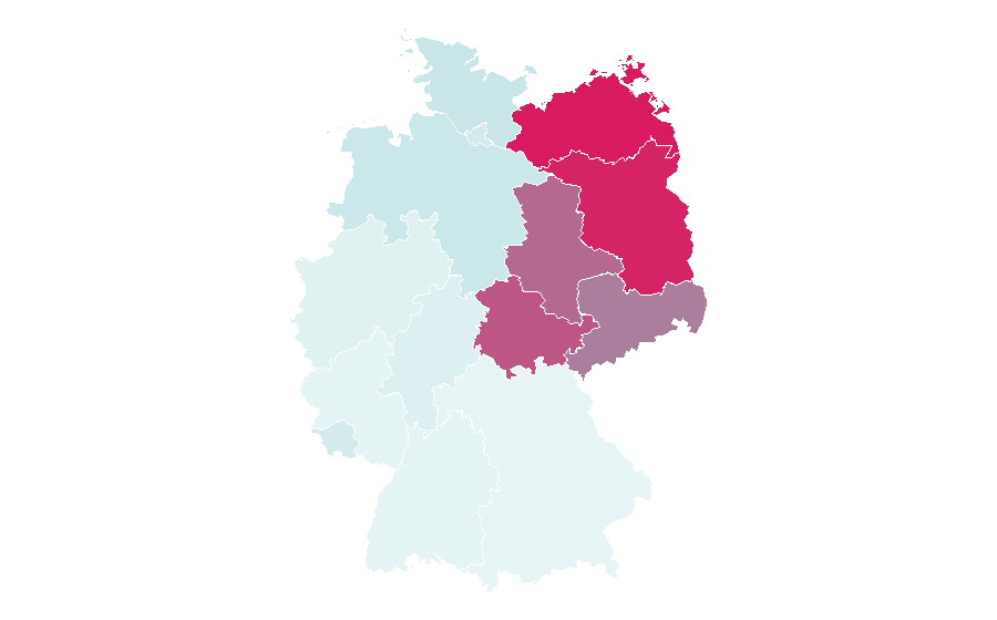 Affinity by region — Gestört aber GeiL, Germany