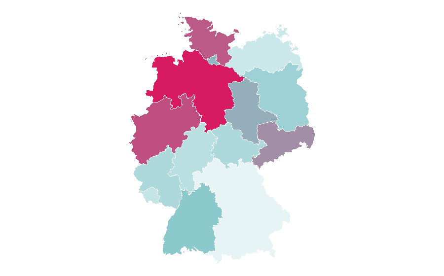Affinity by region — Gewitter im Kopf, Germany