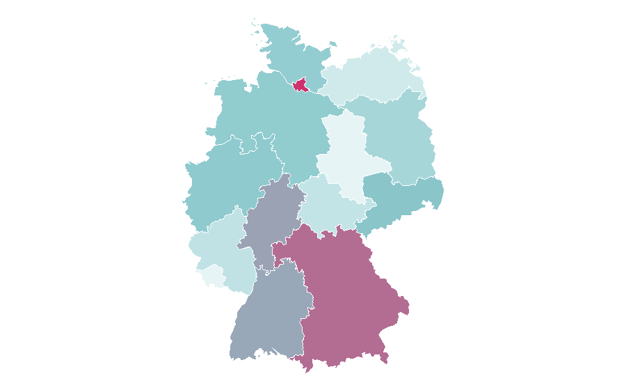 Affinity by region — GfK, Germany