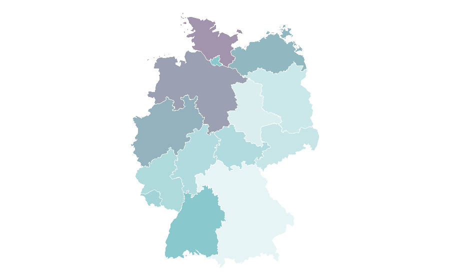 Affinity by region — GIGA Television, Germany