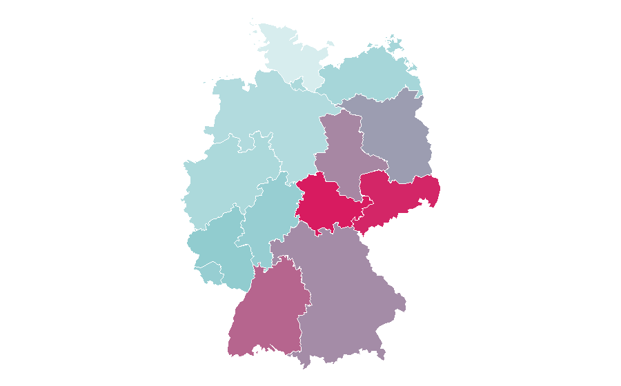 Affinity by region — Gin and tonic, Germany