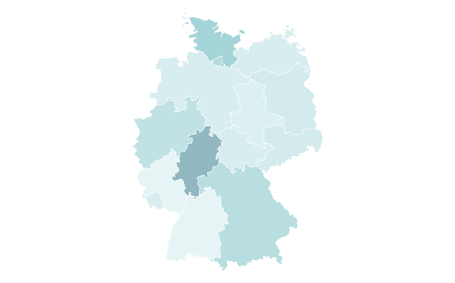Affinity by region — Gin rummy, Germany