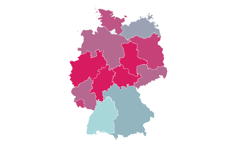 Affinity by region — Gina Carano, Germany