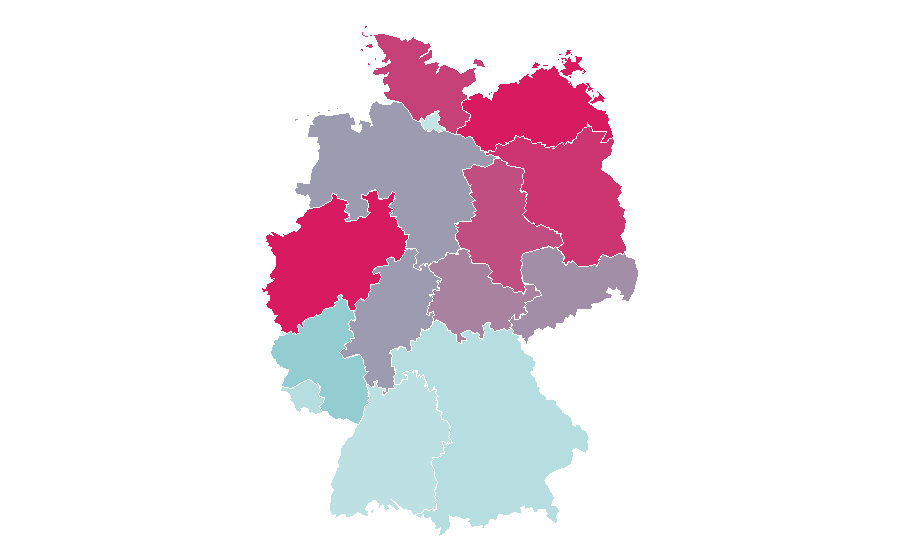 Affinity by region — Gina-Lisa Lohfink, Germany