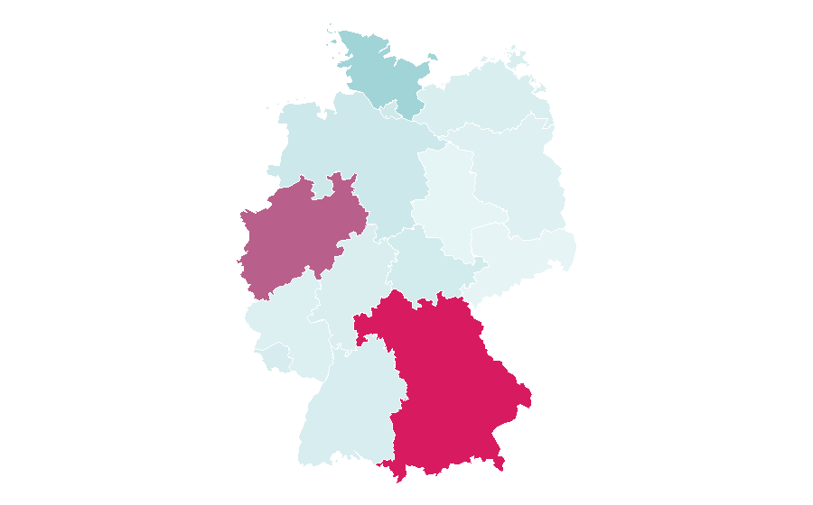 Affinity by region — Gioachino Rossini, Germany