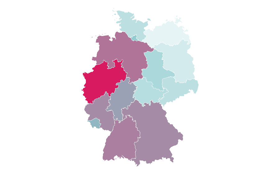 Afinidad por región — Glasses, Alemania