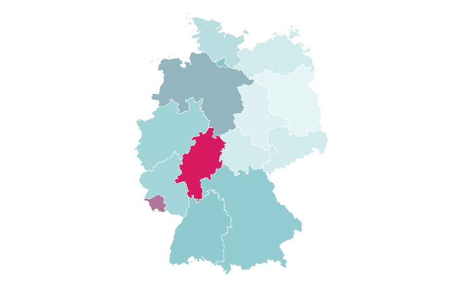Affinité par région — Global Positioning System, Allemagne