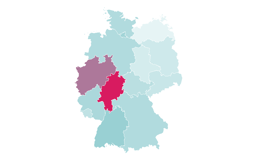 Affinity by region — GLORY Kickboxing, Germany