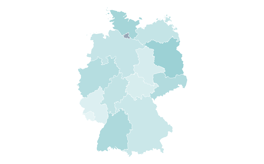 Affinity by region — GLS Bank, Germany