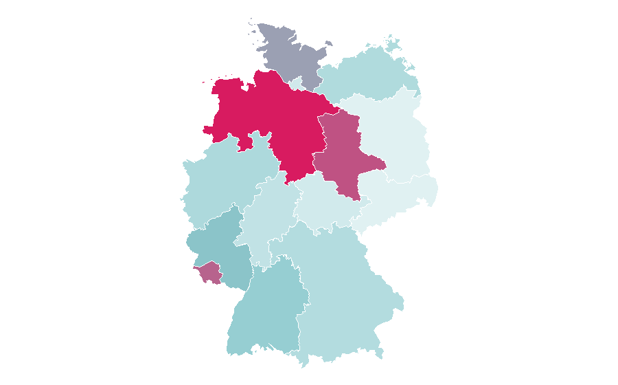 Affinität nach Region — GlücksSpirale, Deutschland