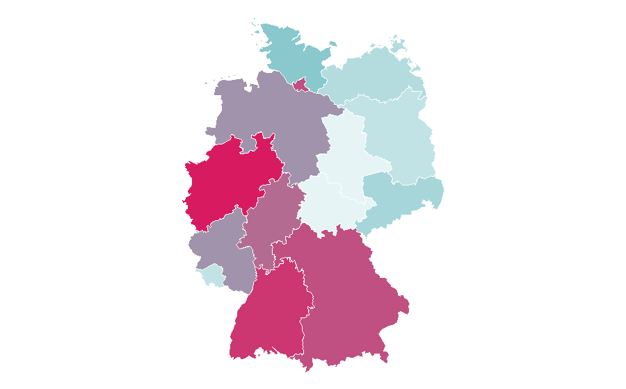 Affinity by region — Gluten, Germany