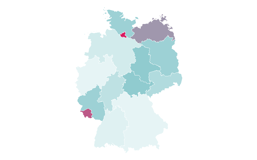 Affinity by region — Goa trance, Germany
