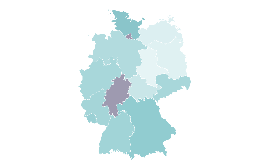 Affinity by region — Gojira (band), Germany