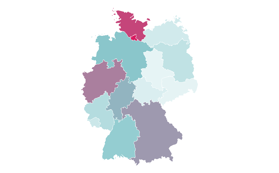 Affinity by region — Golf House, Germany