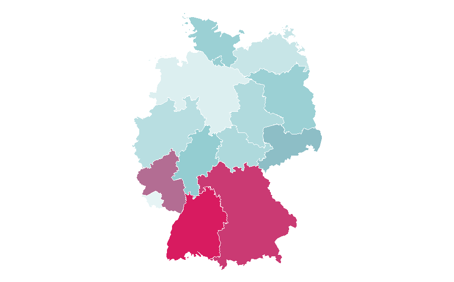 Affinity by region — Google Finance, Germany