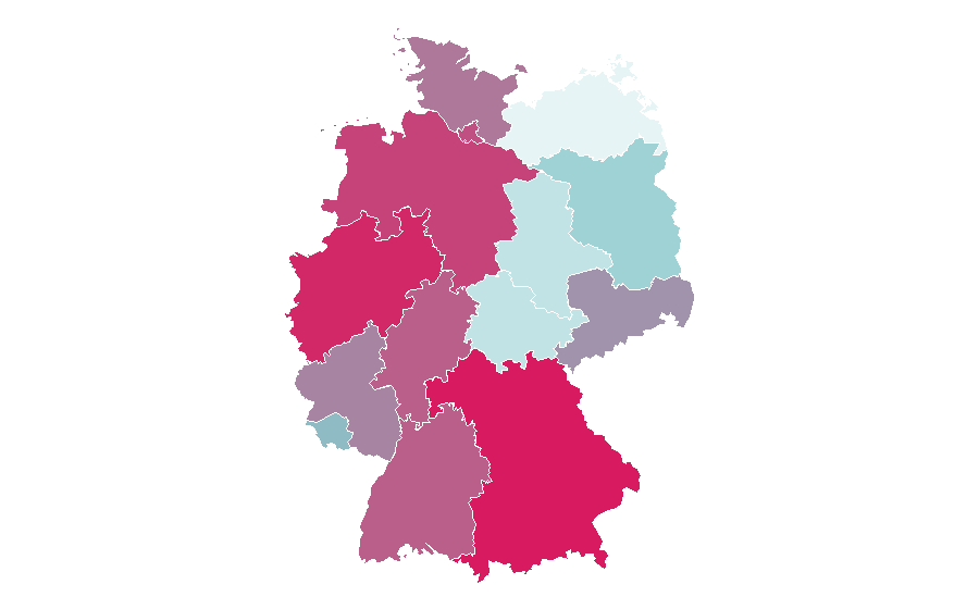 Affinity by region — Gossip Girl, Germany