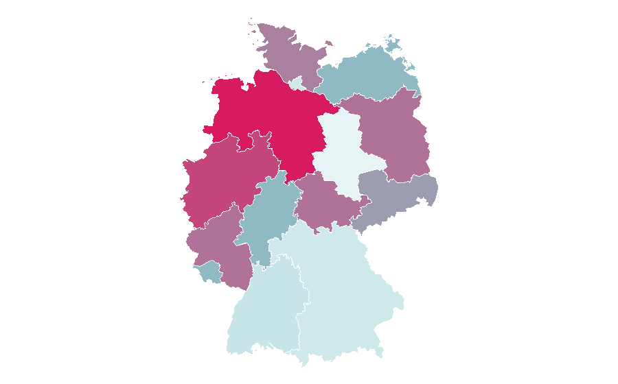Affinity by region — Gotham (TV series), Germany
