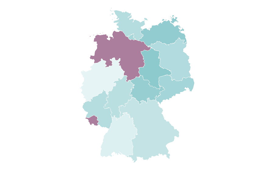 Affinity by region — Gothic metal, Germany