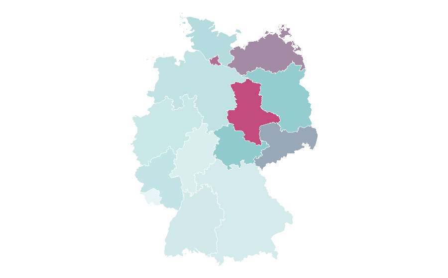 Affinity by region — Government agency, Germany