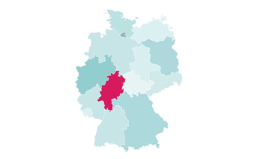 Affinity by region — Gov.uk, Germany