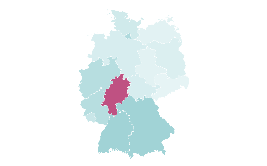 Affinität nach Region — Gown, Deutschland